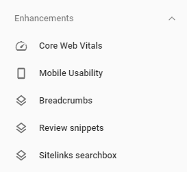 Google Search Console Drop Down
