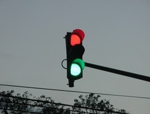 Red and Green Street Light
