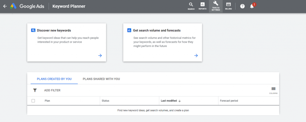 Google Keyword Planner