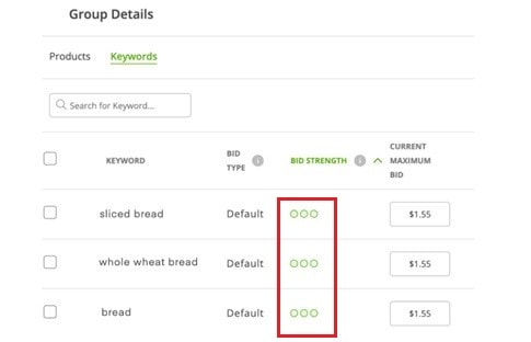 Keyword Rating System